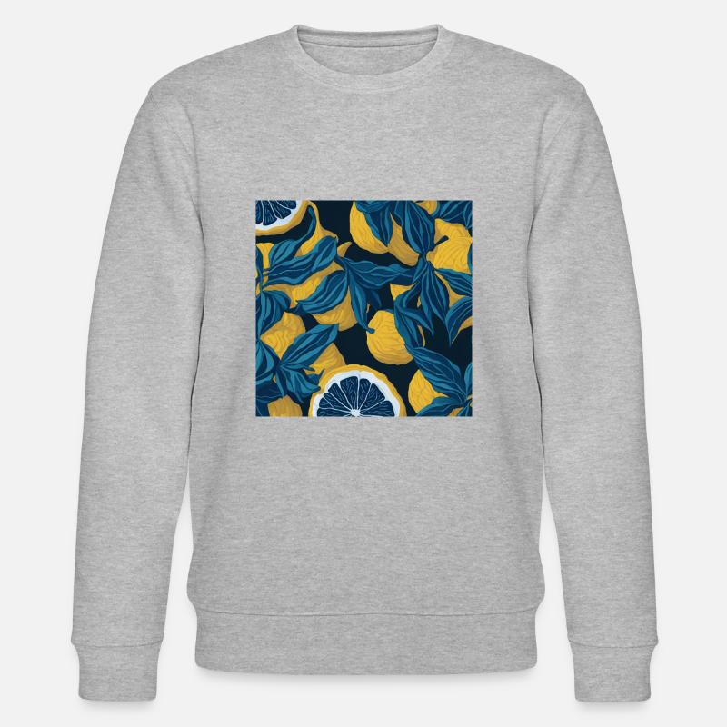 Zitrone - Stanley/Stella Unisex Bio-Sweatshirt CHANGER  - Grau meliert
