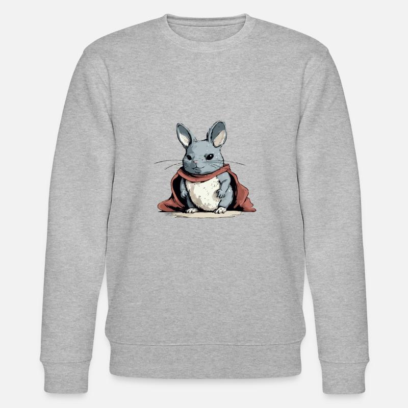 Kiki, das Chinchilla - Stanley/Stella Unisex Bio-Sweatshirt CHANGER  - Grau meliert