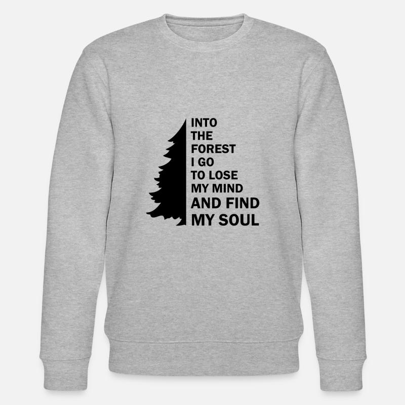 in den Wald gehe ich... - Stanley/Stella Unisex Bio-Sweatshirt CHANGER  - Grau meliert