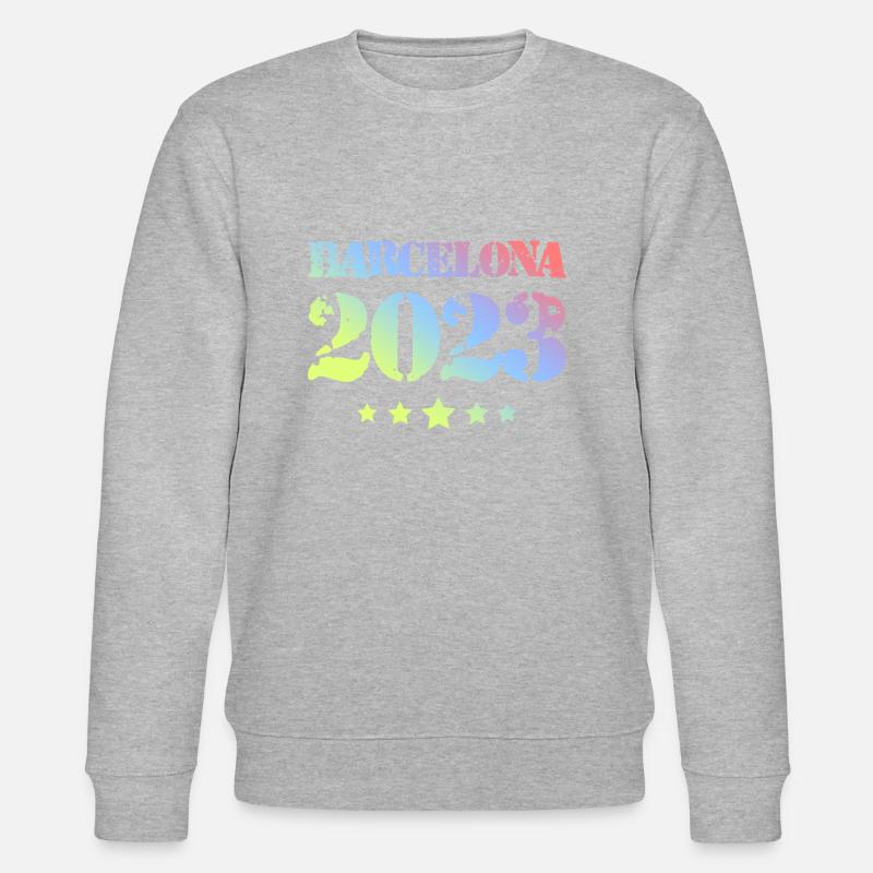 Barcelona 2023 - Stanley/Stella Unisex Bio-Sweatshirt CHANGER  - Grau meliert