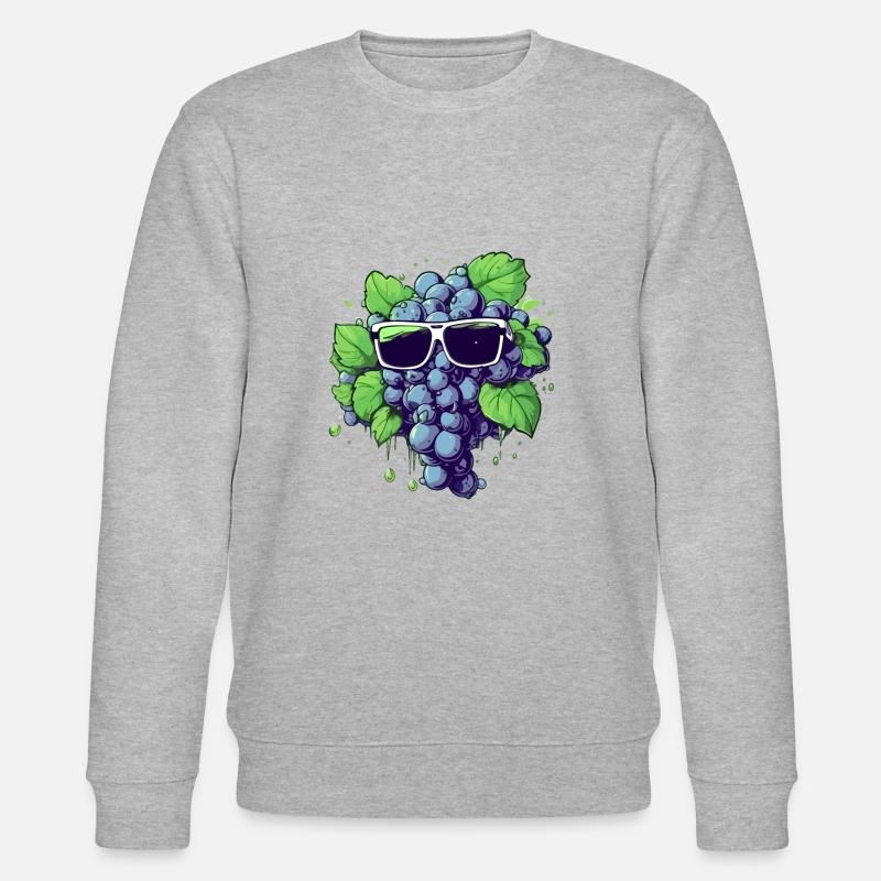 Grappe de raisin Harry - Sweat bio CHANGER Stanley/Stella Unisexe - gris chiné