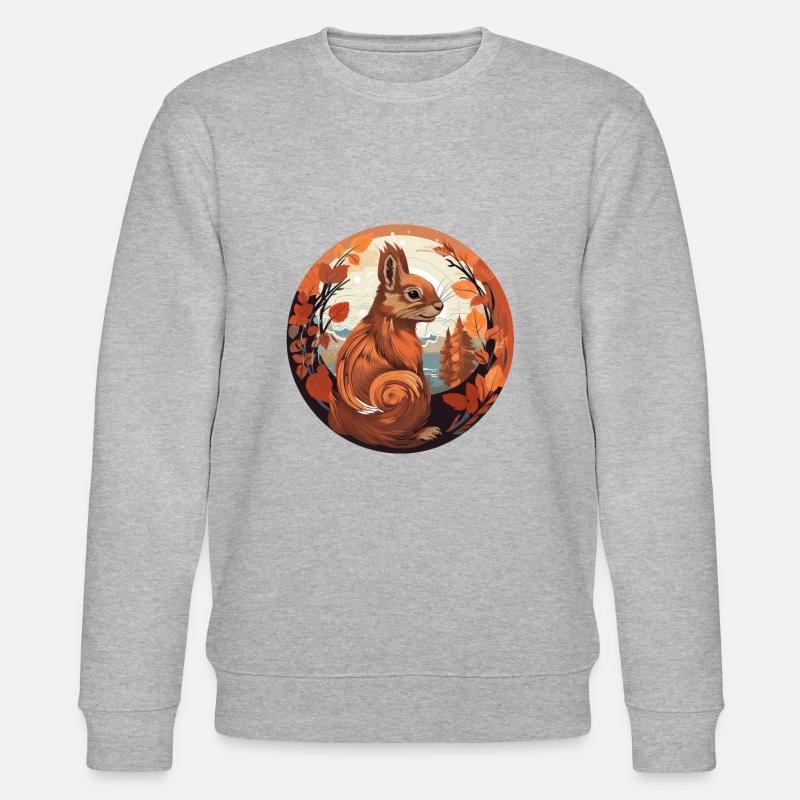 Squirrel - Stanley/Stella CHANGER Unisex Organic Sweatshirt - heather grey