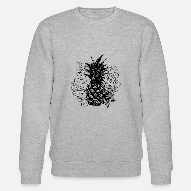 Ananas - Stanley/Stella Unisex Bio-Sweatshirt CHANGER  - Grau meliert