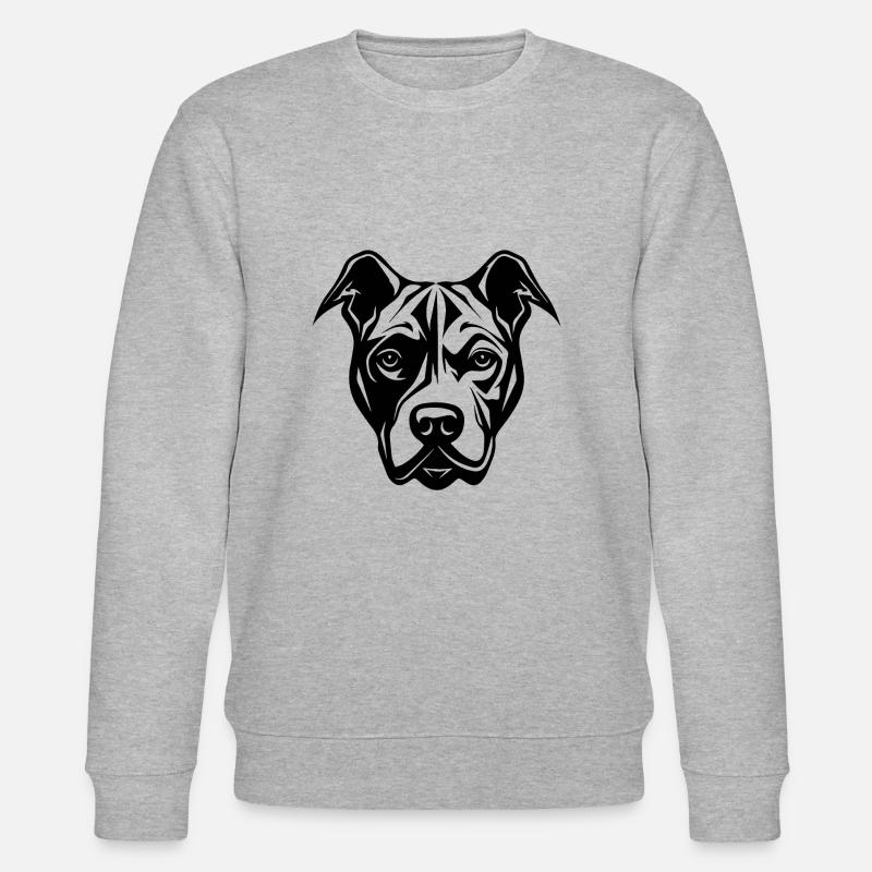 Pitbull - Stanley/Stella Unisex Bio-Sweatshirt CHANGER  - Grau meliert