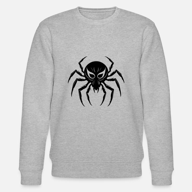 Spinne Spinnen Tiere - Stanley/Stella Unisex Bio-Sweatshirt CHANGER  - Grau meliert