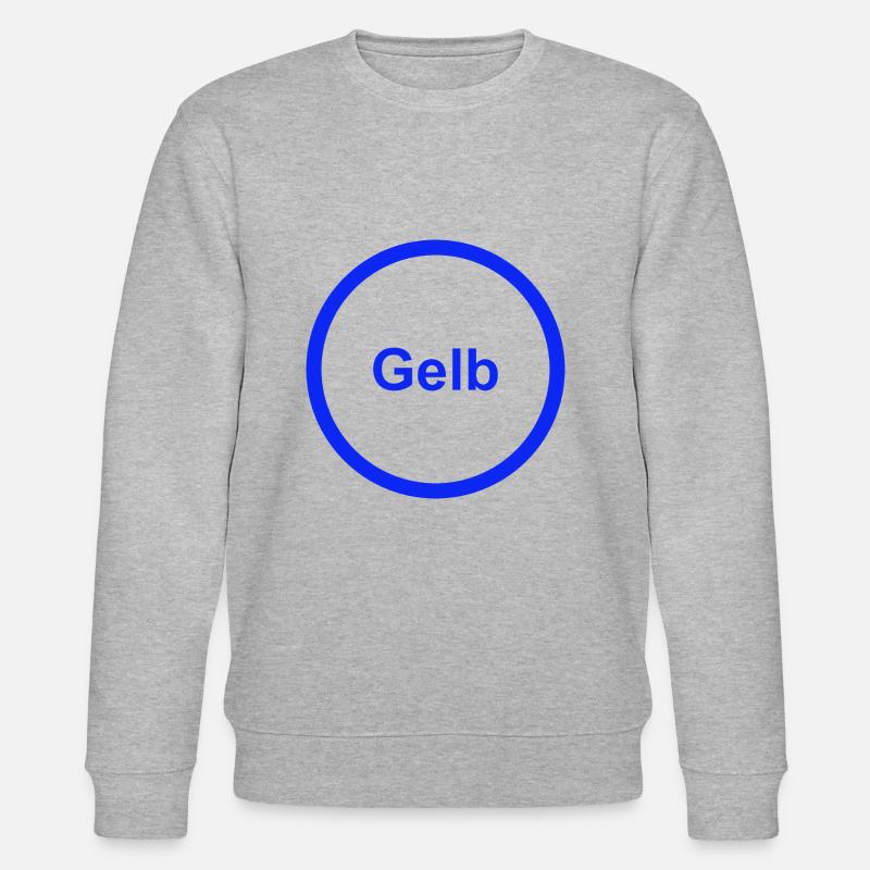 Gelb - Stanley/Stella Unisex Bio-Sweatshirt CHANGER  - Grau meliert