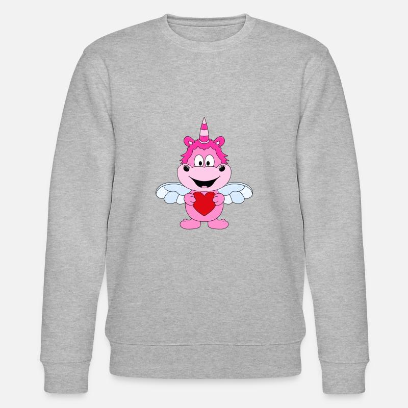 EINHORN - ENGEL - Stanley/Stella Unisex Bio-Sweatshirt CHANGER  - Grau meliert
