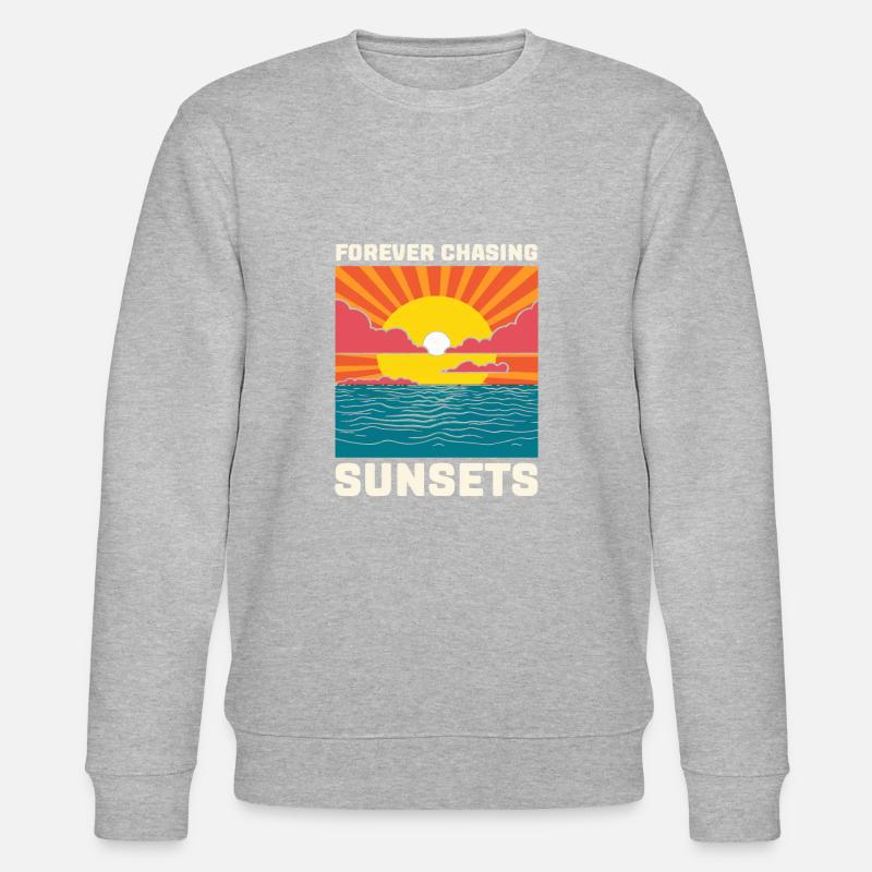Forever Chasing Sunsets - Stanley/Stella Unisex Bio-Sweatshirt CHANGER  - Grau meliert