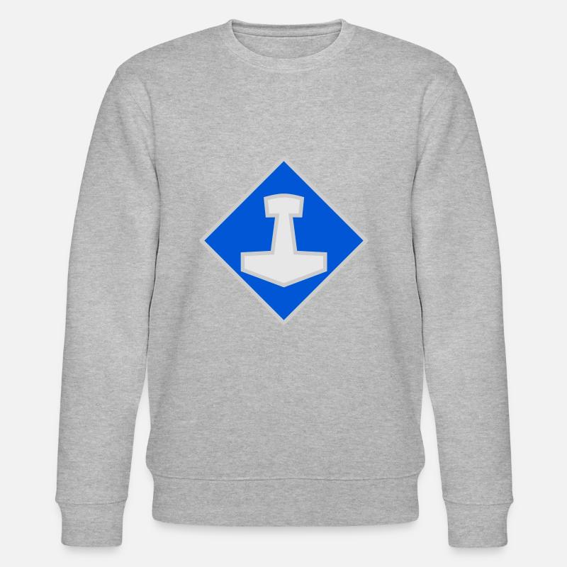 Mjölnir - Stanley/Stella Unisex Bio-Sweatshirt CHANGER  - Grau meliert