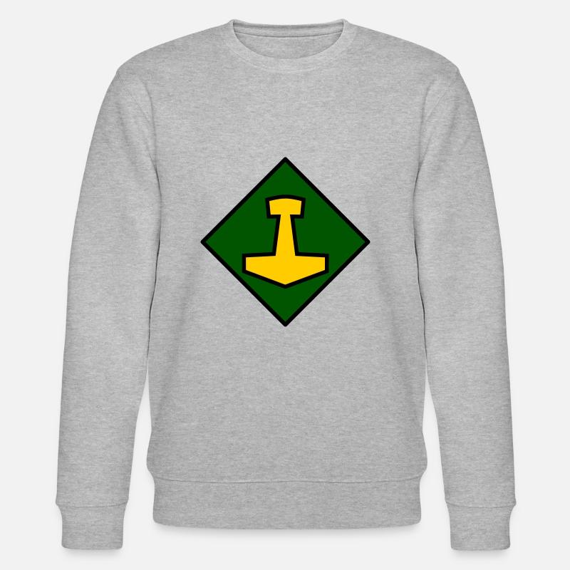 Mjölnir - Stanley/Stella Unisex Bio-Sweatshirt CHANGER  - Grau meliert