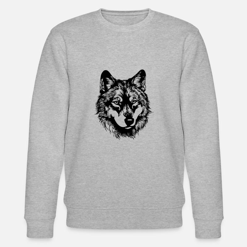 Wolf - Stanley/Stella CHANGER Unisex Organic Sweatshirt - heather grey