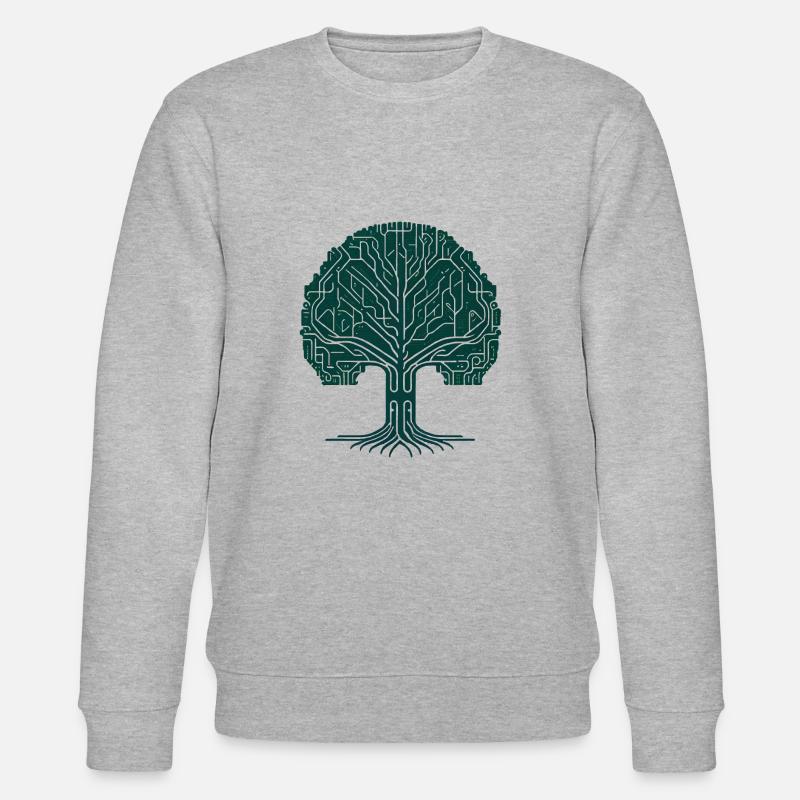 Wikingerbaum des Lebens - Stanley/Stella Unisex Bio-Sweatshirt CHANGER  - Grau meliert