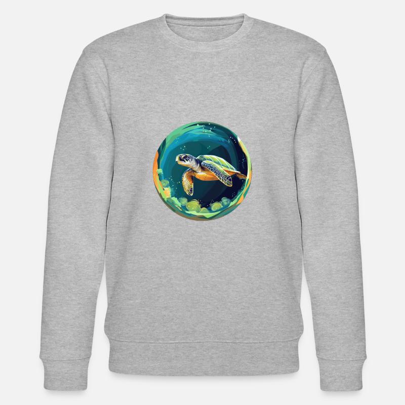 Tortue - Sweat bio CHANGER Stanley/Stella Unisexe - gris chiné