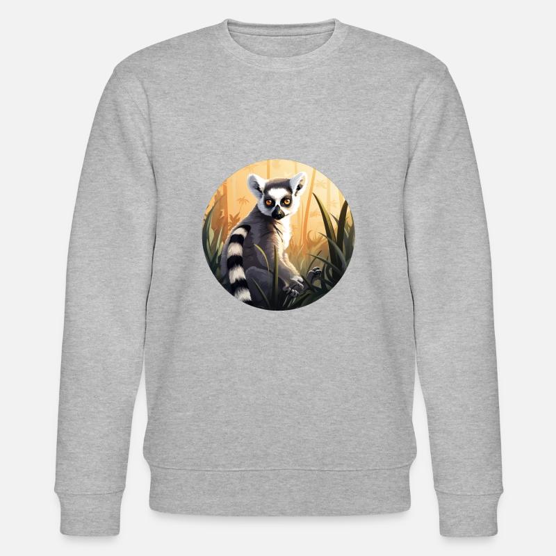 Lémurien - Sweat bio CHANGER Stanley/Stella Unisexe - gris chiné
