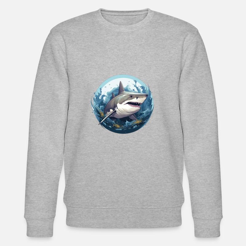 Requin - Sweat bio CHANGER Stanley/Stella Unisexe - gris chiné