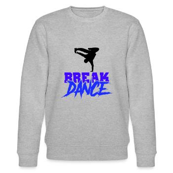 break dance - Stanley/Stella Unisex Bio-Sweatshirt CHANGER  - Grau meliert - Vorne - Nik (191cm) & Marisol (170cm)