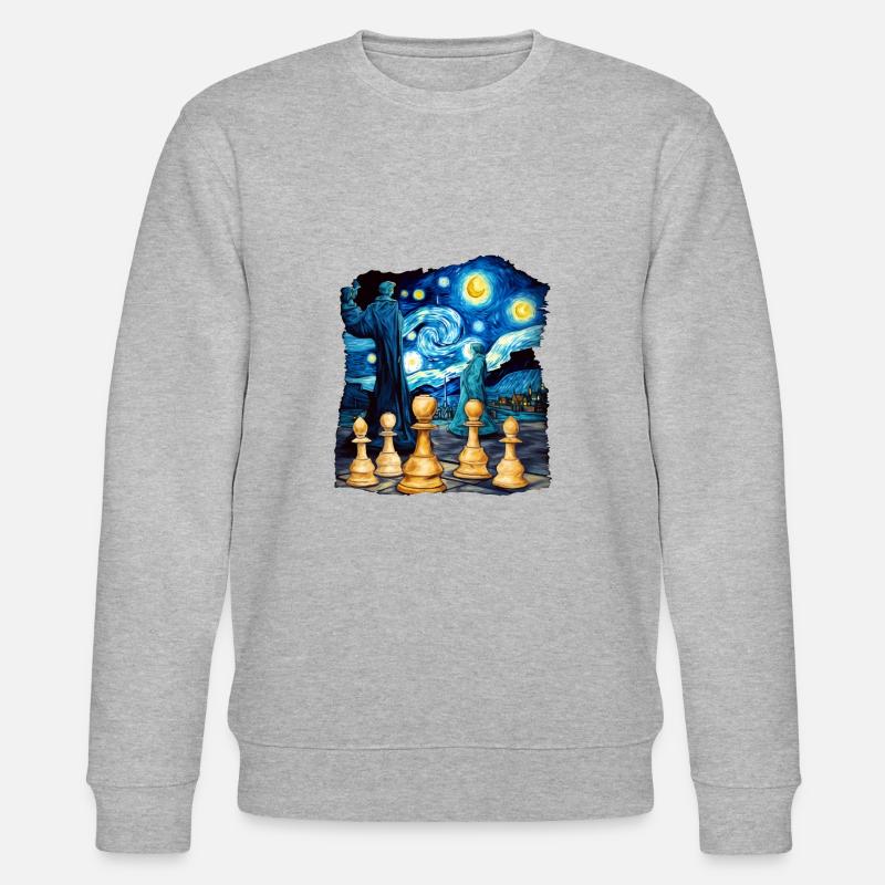 Echecs au clair de lune - Sweat bio CHANGER Stanley/Stella Unisexe - gris chiné