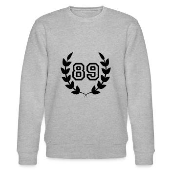89e anniversaire-idée cadeau 89 ans - Sweat bio CHANGER Stanley/Stella Unisexe - gris chiné - Devant - Nik (191cm) & Marisol (170cm)