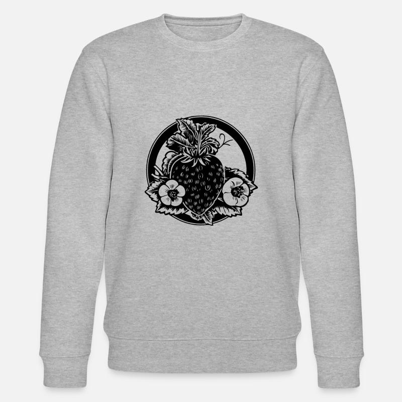 Fraise Fruit Fruit - Sweat bio CHANGER Stanley/Stella Unisexe - gris chiné