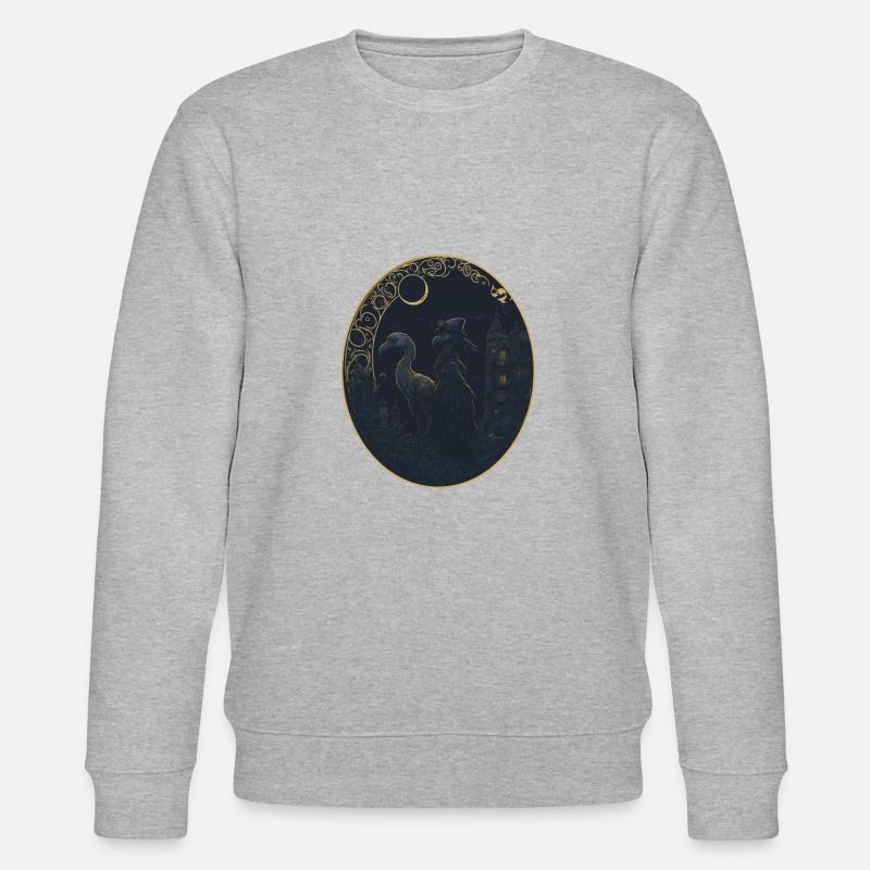 Steampunk Dodo - Stanley/Stella Unisex Bio-Sweatshirt CHANGER  - Grau meliert