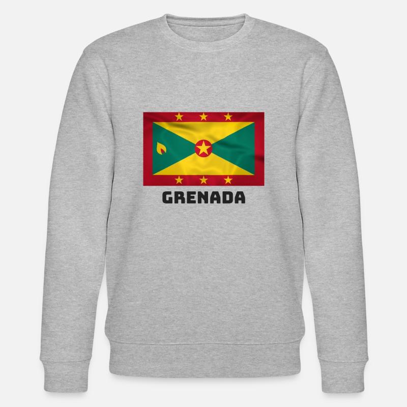 Drapeau de la Grenade - Sweat bio CHANGER Stanley/Stella Unisexe - gris chiné