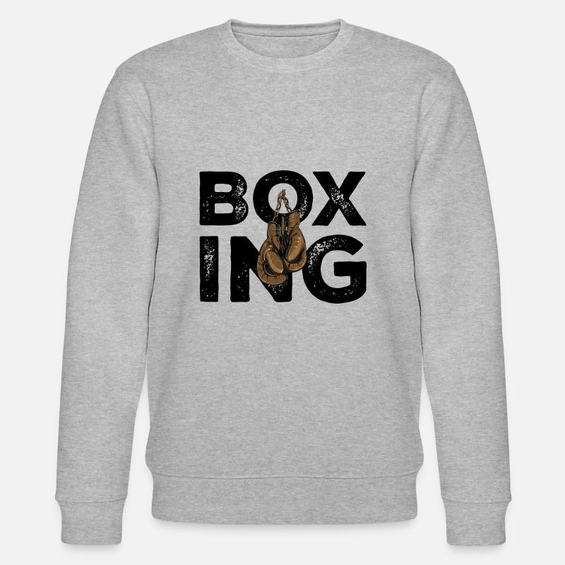 Boxen Handschuhe Boxing - Stanley/Stella Unisex Bio-Sweatshirt CHANGER  - Grau meliert