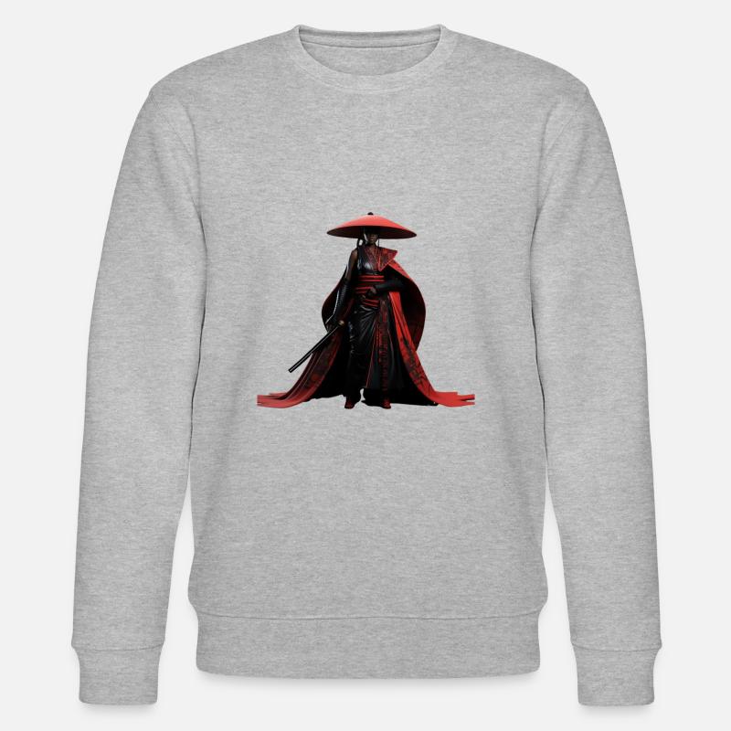SCHWARZER SAMURAI - Stanley/Stella Unisex Bio-Sweatshirt CHANGER  - Grau meliert