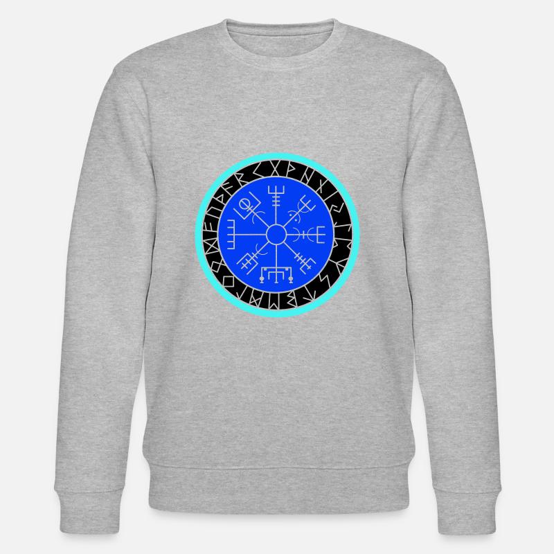 wikinger kompass - Stanley/Stella Unisex Bio-Sweatshirt CHANGER  - Grau meliert