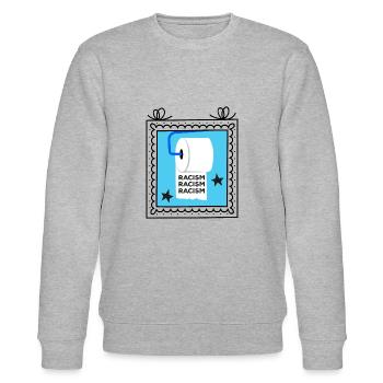 Anti Rassismus - Stanley/Stella Unisex Bio-Sweatshirt CHANGER  - Grau meliert - Vorne - Nik (191cm) & Marisol (170cm)