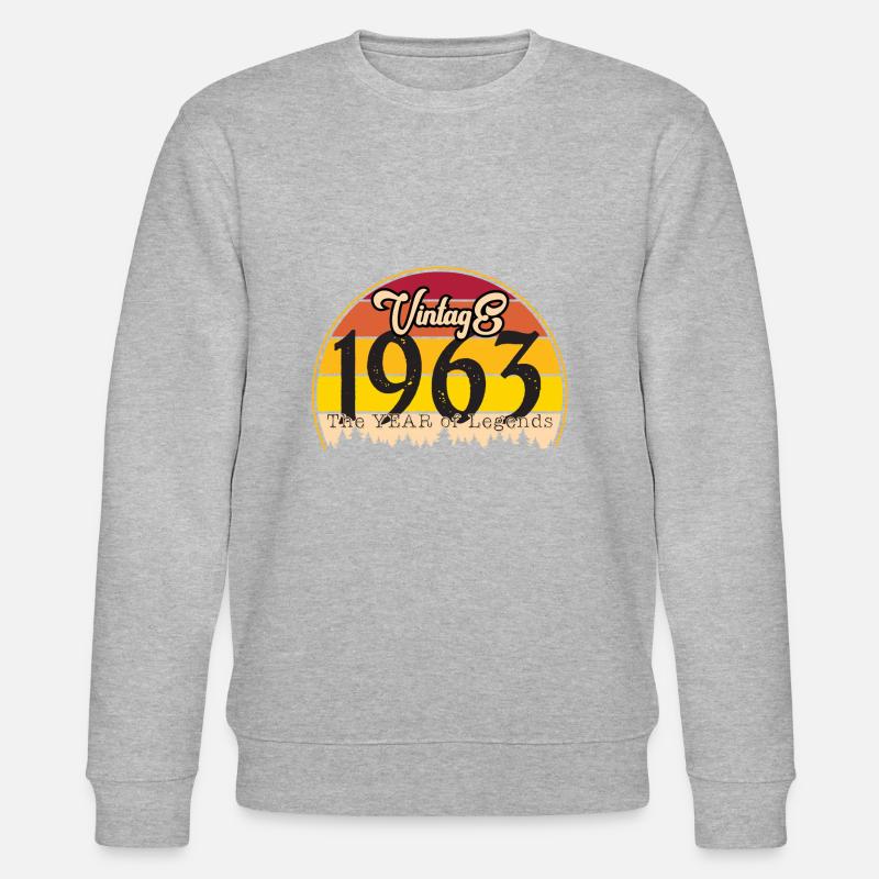 Millésime 1963 - Sweat bio CHANGER Stanley/Stella Unisexe - gris chiné