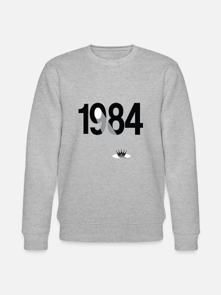 1984 Year of birth - Stanley/Stella CHANGER Unisex Organic Sweatshirt - heather grey