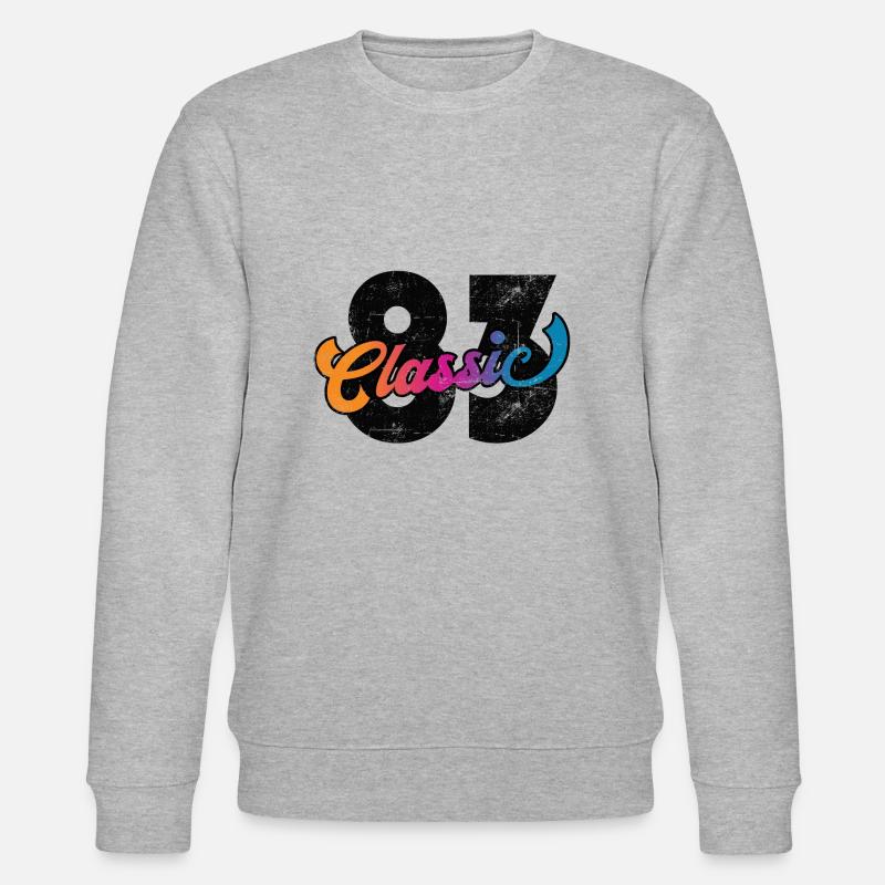 1983 40e anniversaire - Sweat bio CHANGER Stanley/Stella Unisexe - gris chiné