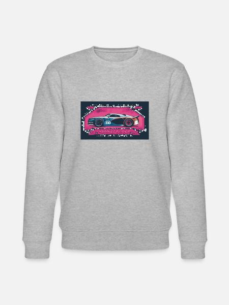 Nightlife Racecar Blue - Stanley/Stella Unisex Bio-Sweatshirt CHANGER - Grau meliert