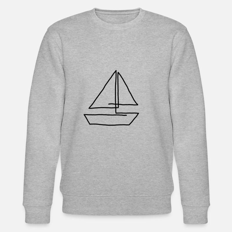 Segelboot - Stanley/Stella Unisex Bio-Sweatshirt CHANGER  - Grau meliert