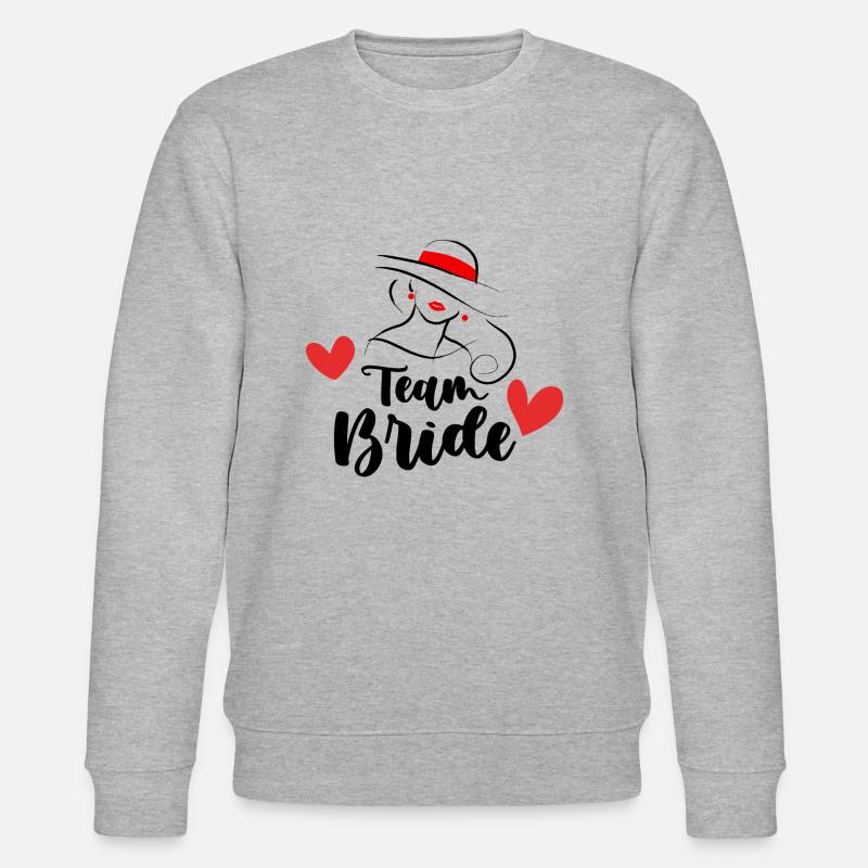 Bride Crew - Stanley/Stella Unisex Bio-Sweatshirt CHANGER  - Grau meliert