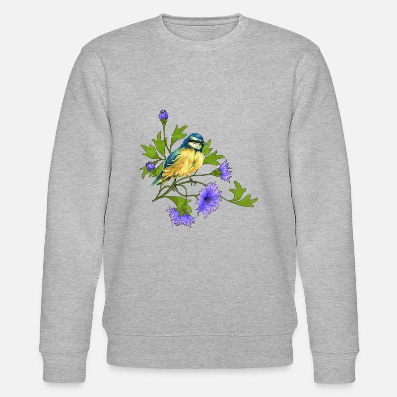 Bunter Vogel - Stanley/Stella Unisex Bio-Sweatshirt CHANGER  - Grau meliert