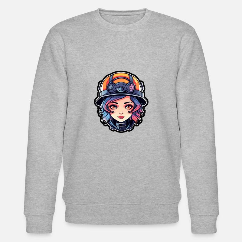 Dessin de pompier - Sweat bio CHANGER Stanley/Stella Unisexe - gris chiné