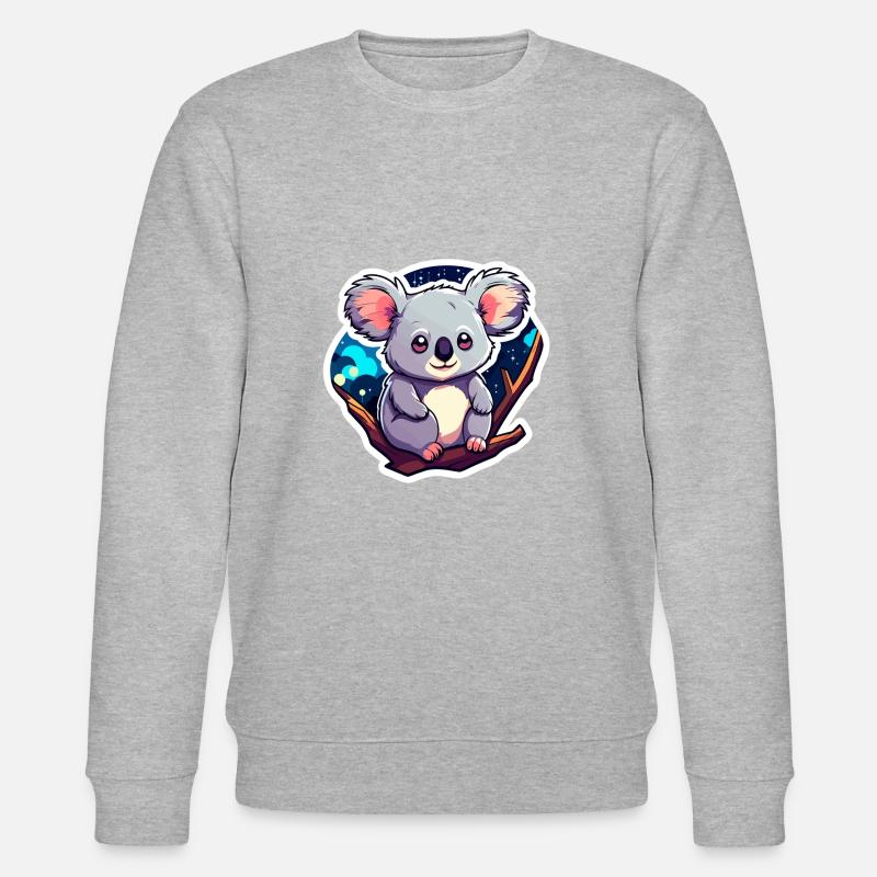 Dessin de koala - Sweat bio CHANGER Stanley/Stella Unisexe - gris chiné