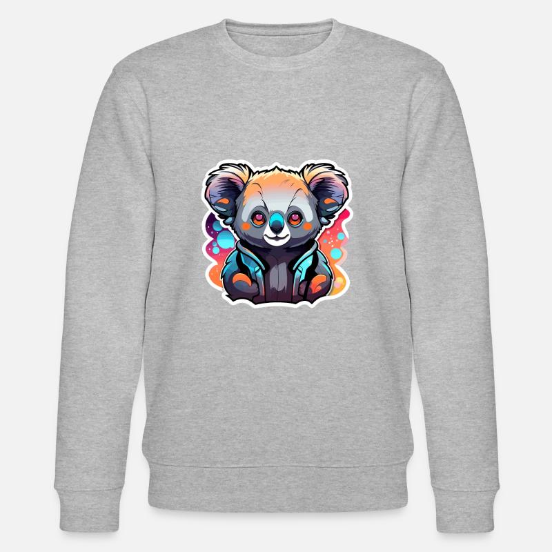 Dessin de koala - Sweat bio CHANGER Stanley/Stella Unisexe - gris chiné