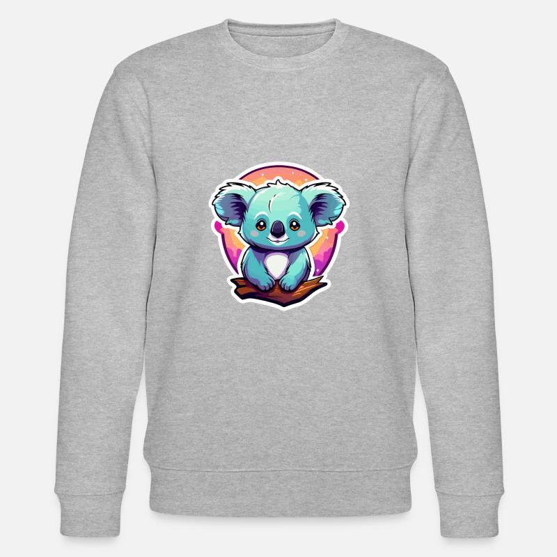Dessin de koala - Sweat bio CHANGER Stanley/Stella Unisexe - gris chiné
