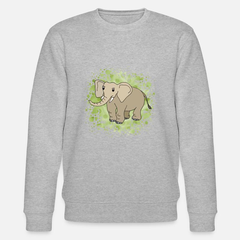 Elephant - Stanley/Stella CHANGER Unisex Organic Sweatshirt - heather grey
