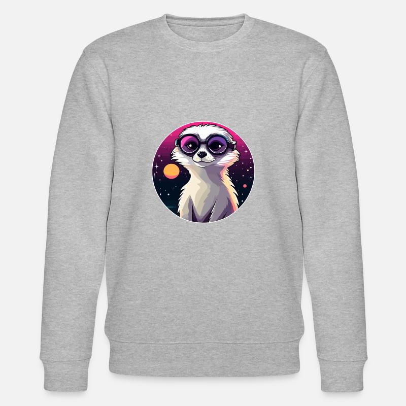 Dessin de suricate - Sweat bio CHANGER Stanley/Stella Unisexe - gris chiné