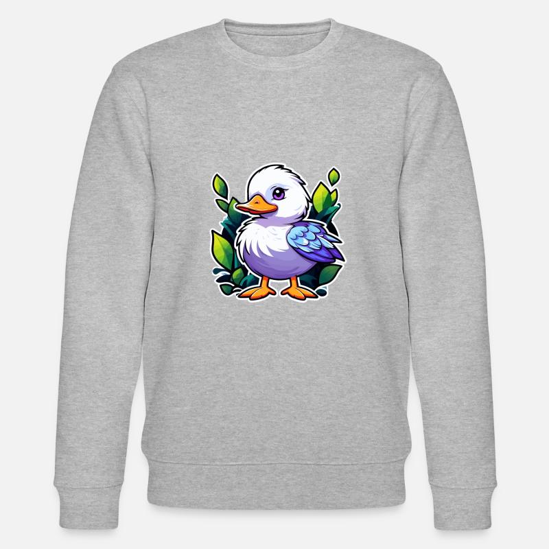 Illustration de canard - Sweat bio CHANGER Stanley/Stella Unisexe - gris chiné