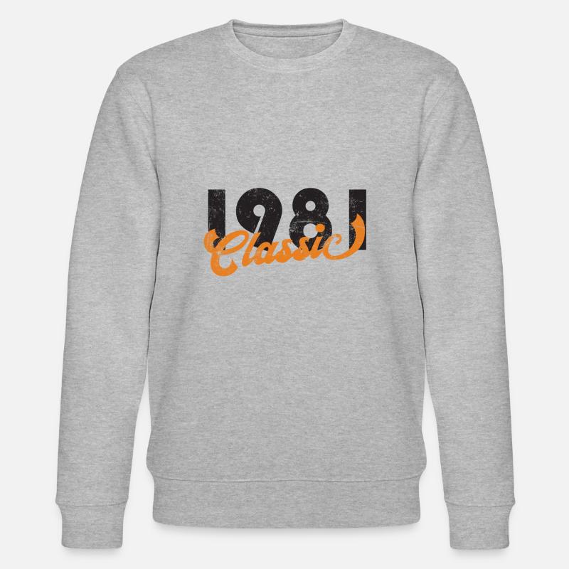 Millésime 1981 - Sweat bio CHANGER Stanley/Stella Unisexe - gris chiné