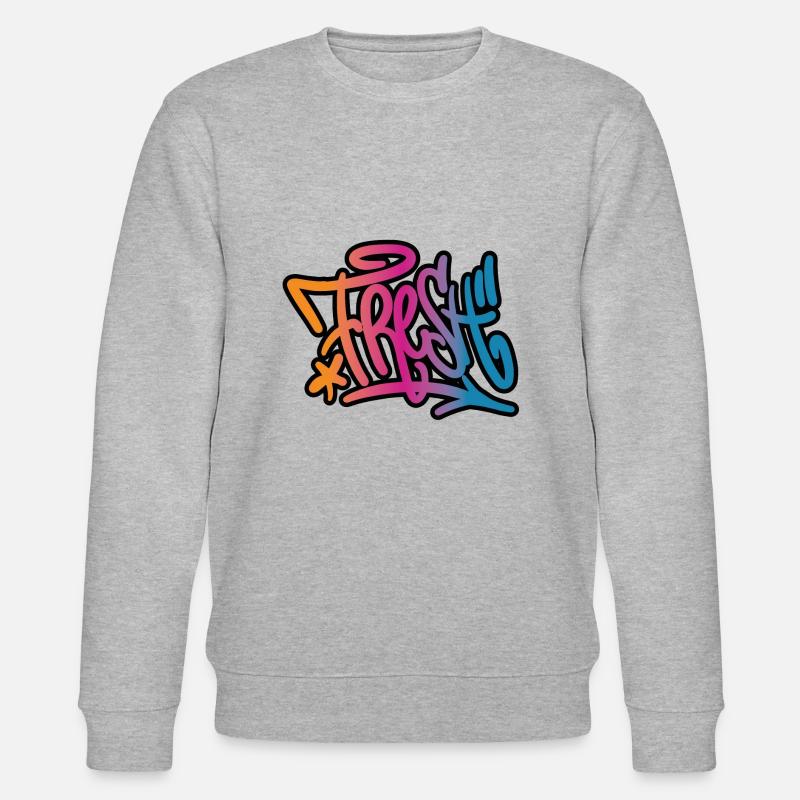 Fresh Graffiti - Stanley/Stella Unisex Bio-Sweatshirt CHANGER  - Grau meliert