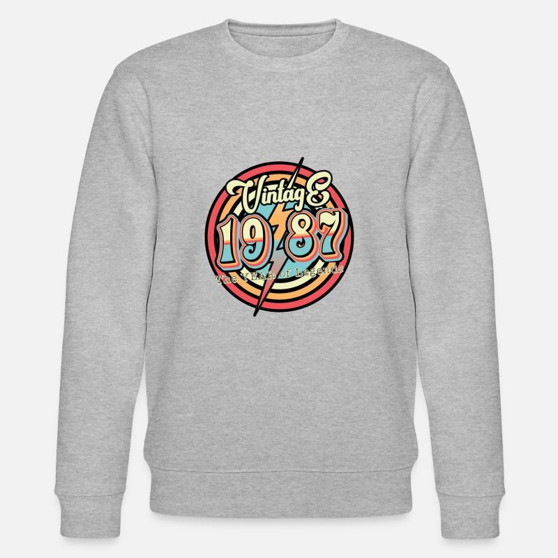 Millésime 1987 - Sweat bio CHANGER Stanley/Stella Unisexe - gris chiné