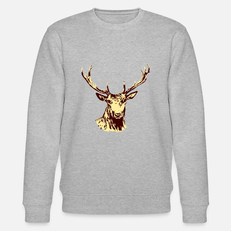 Cerf - Sweat bio CHANGER Stanley/Stella Unisexe - gris chiné