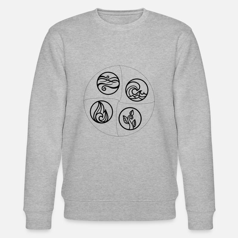 4 Elemente - Stanley/Stella Unisex Bio-Sweatshirt CHANGER  - Grau meliert