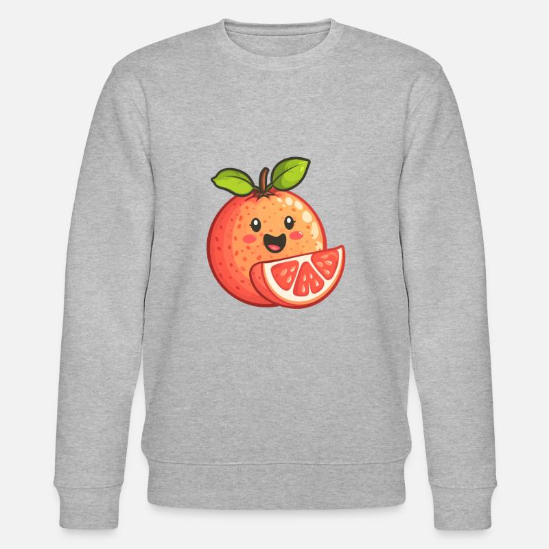 Grapefruit - Stanley/Stella CHANGER Unisex Organic Sweatshirt - heather grey