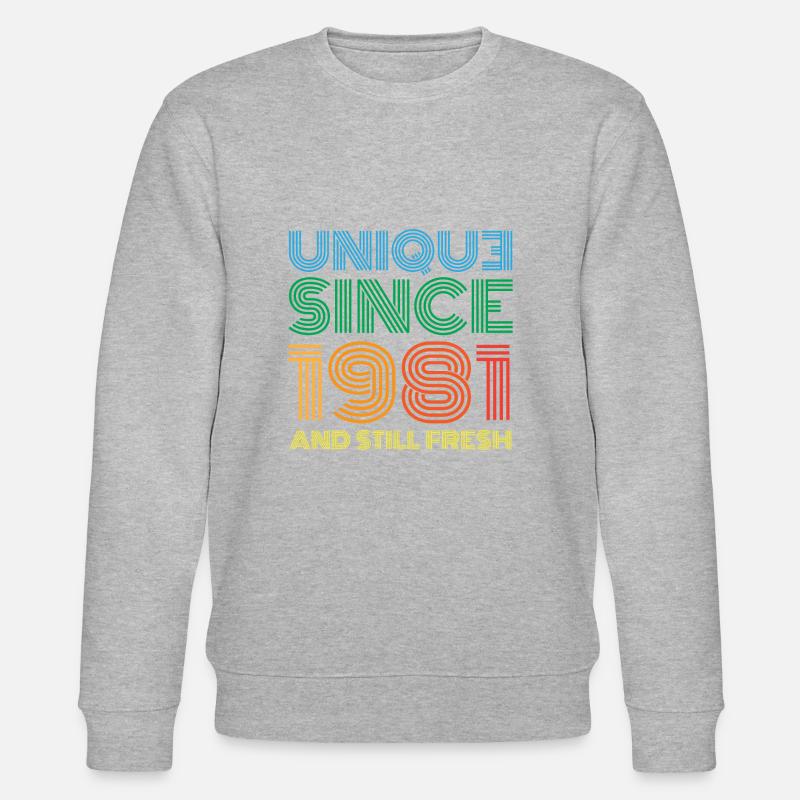 Millésime 1981 - Sweat bio CHANGER Stanley/Stella Unisexe - gris chiné